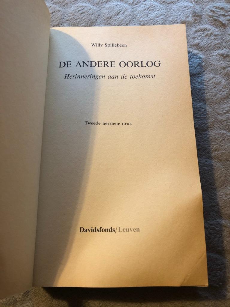 De andere oorlog - Willy Spillebeen, Ophalen of Verzenden, Gelezen, Willy Spillebeen, België