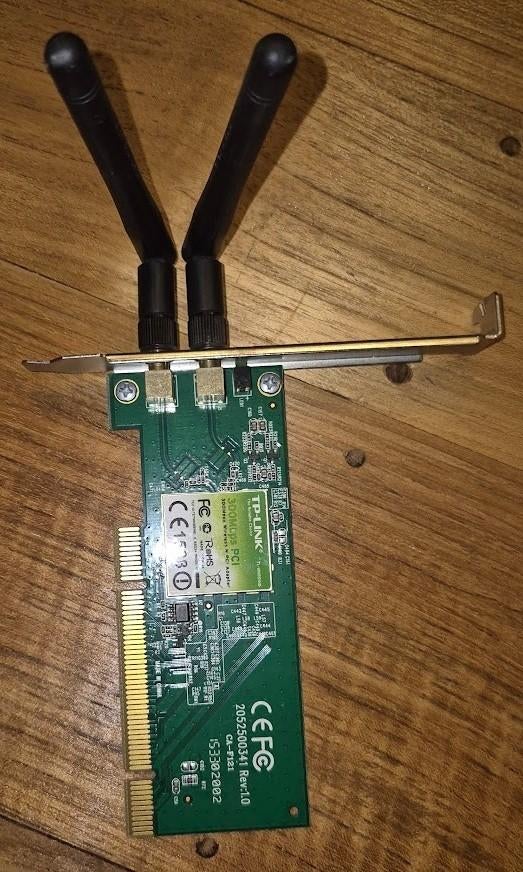 TP-Link Wireless PCI adaptor (300Mbps), Computers en Software, Netwerkkaarten, Ophalen of Verzenden, Gebruikt, Intern, Tp-l