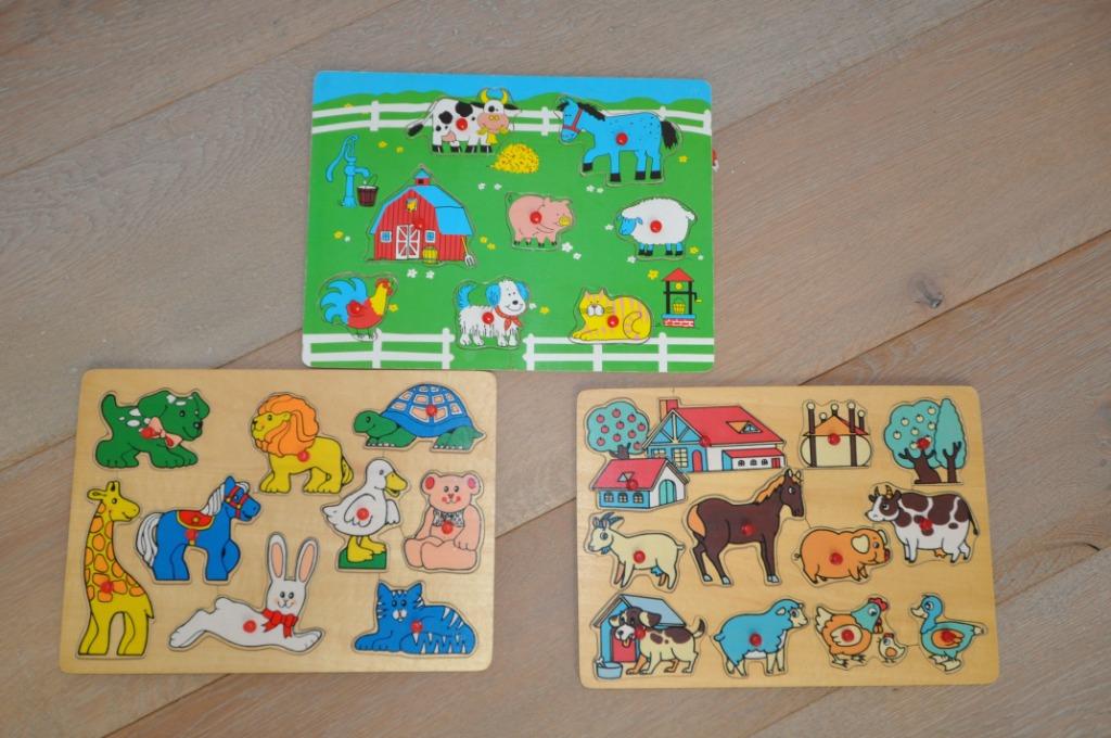 Drie houten puzzels, Enlèvement ou Envoi, Comme neuf, En bois
