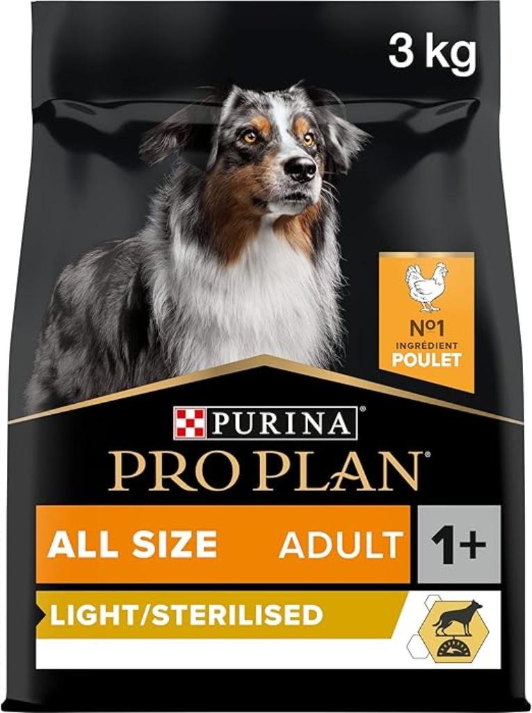 Nourriture légère stérilisée pour chiens Pro Plan pour adult