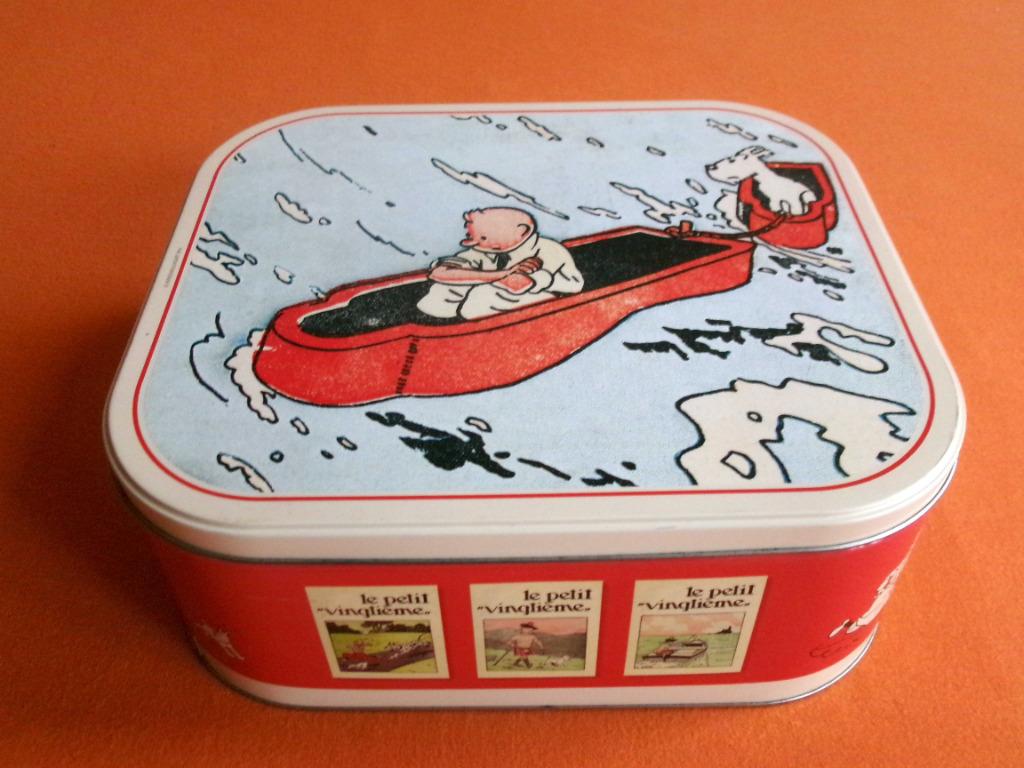 JOLIE BOITE EN FER ** TINTIN **, Collections, Boîte en métal, Enlèvement ou Envoi, Utilisé, Autre, Autres marques