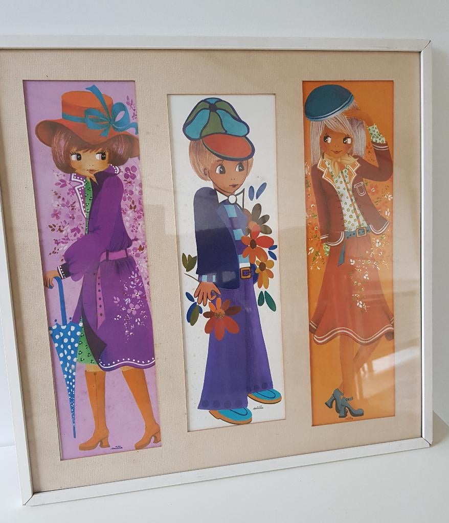 Vintage kader 42 x 42 cm, Ophalen, Gebruikt