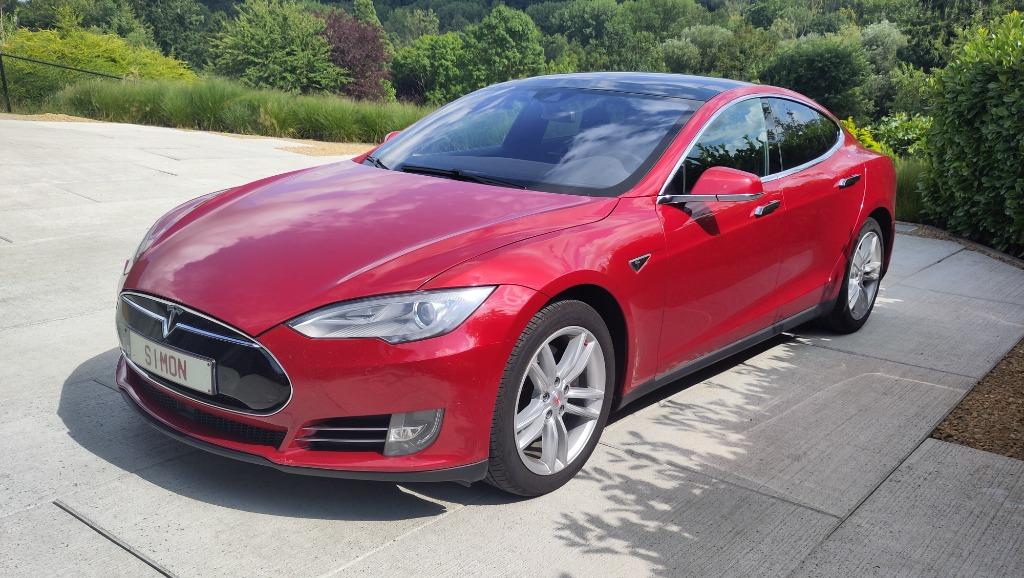 Tesla Model S, free Supercharging, 90D AWD, Automaat, Zwart, 2100 kg, Leder