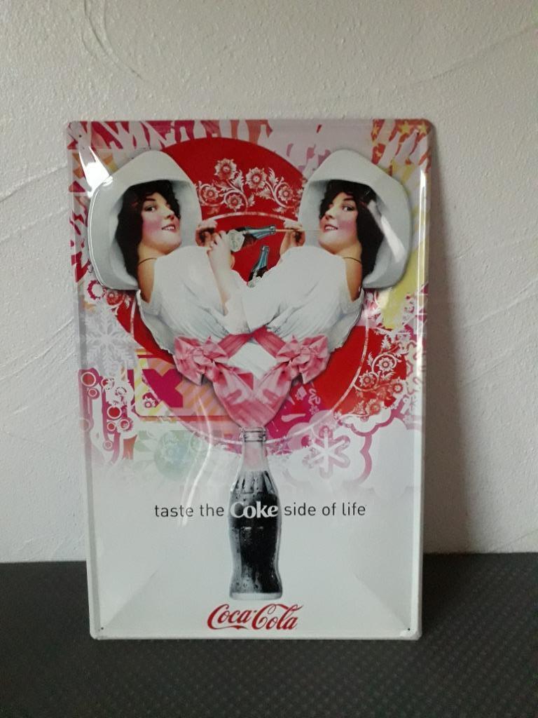 Reclame Coca cola blik, Ophalen of Verzenden, Zo goed als nieuw, Reclamebord