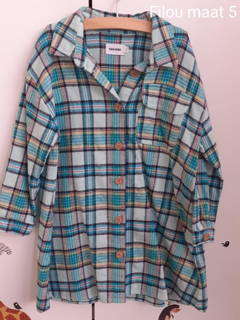 Hemdjurk Filou & Friends maat 5 (110), Robe ou Jupe, Enlèvement ou Envoi, Comme neuf, Fille