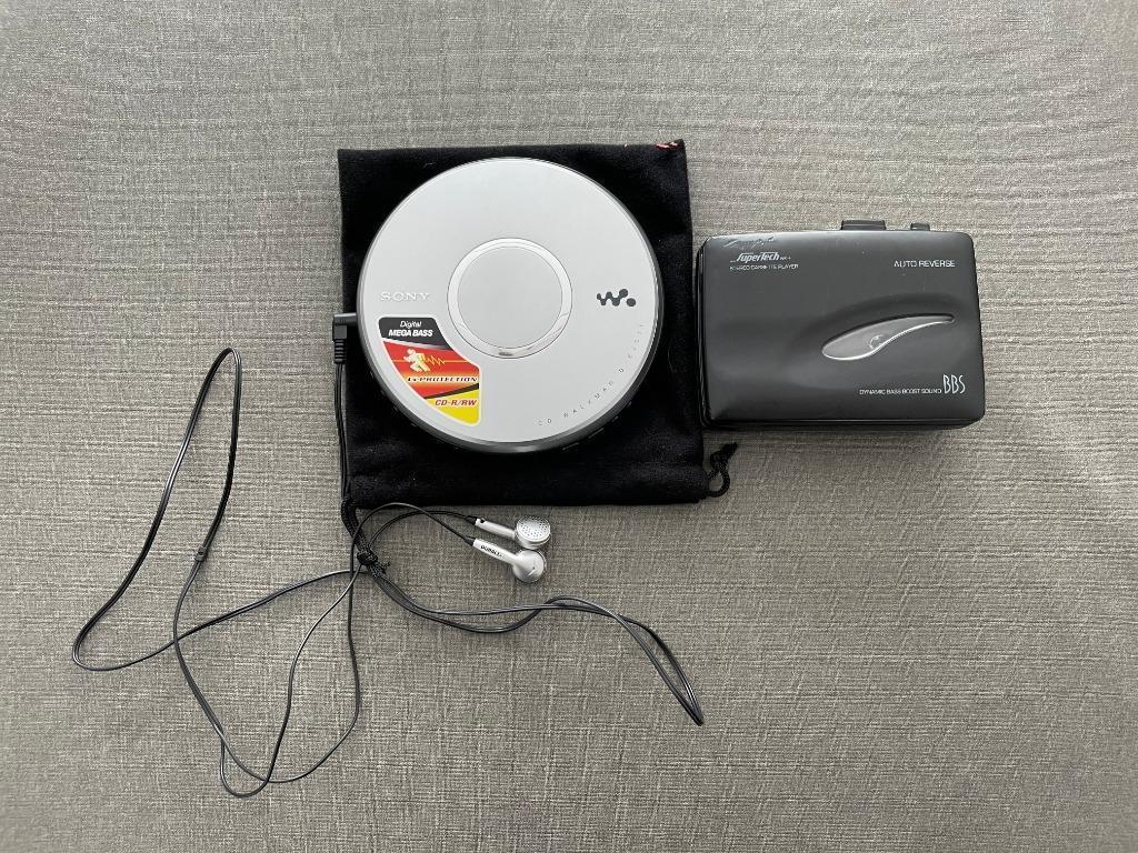 Set: Walkman + CD Rom, Audio, Tv en Foto, Walkmans, Discmans en Minidiscspelers, Walkman, Ophalen