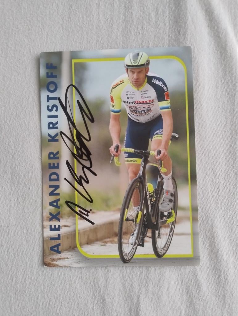 Gesigneerd rennerskaart Alexander Kristoff, Verzamelen, Ophalen of Verzenden, Zo goed als nieuw
