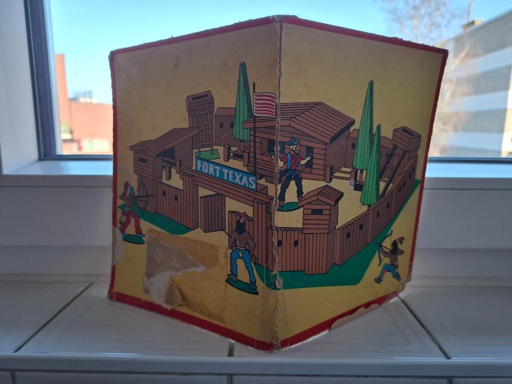 Vintage houten fortje jaren 1950-'70, Antiek en Kunst, Antiek | Speelgoed, Ophalen of Verzenden