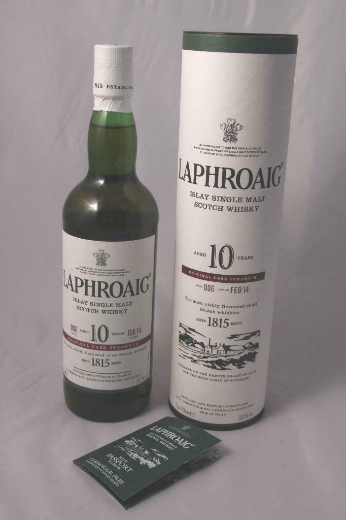laphroaig 10 jaar cask strength batch 006, Ophalen of Verzenden, Nieuw, Vol