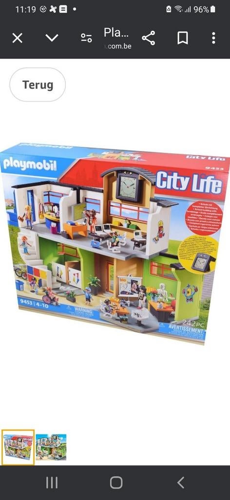 Playmobil school city life 9453, Kinderen en Baby's, Ophalen of Verzenden, Zo goed als nieuw