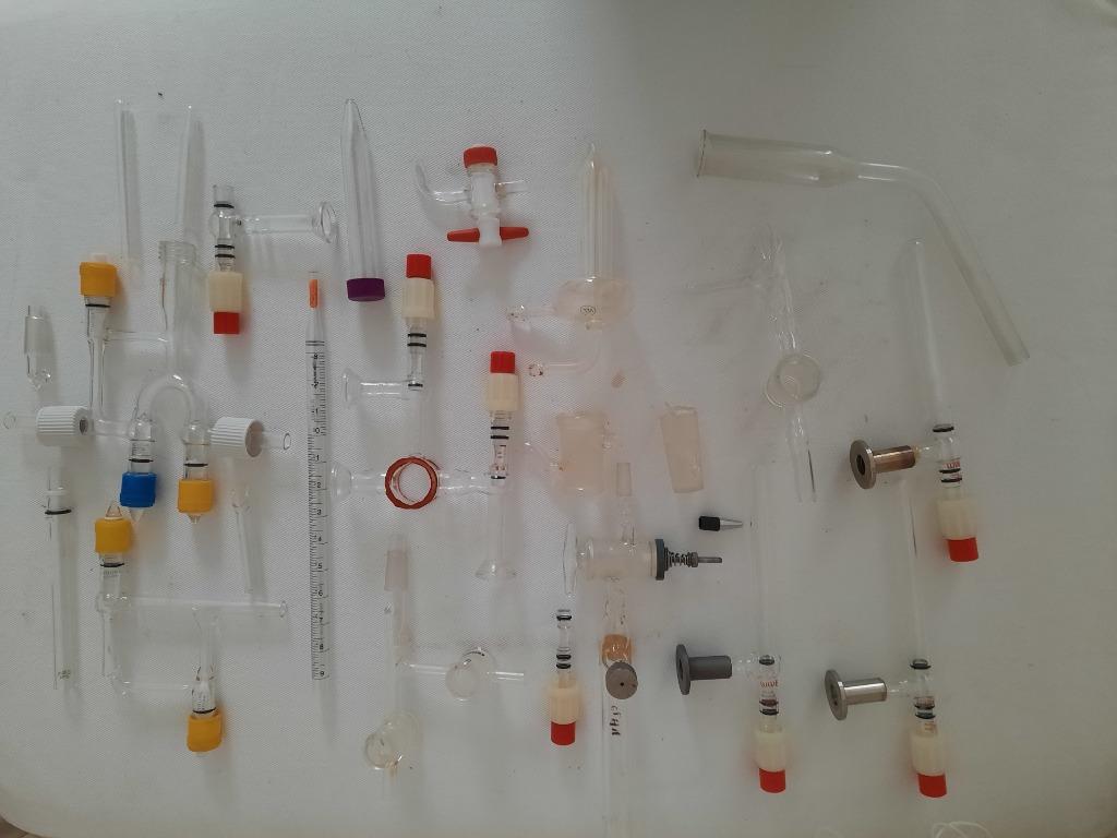 antiek labo materiaal / assortiment, Ophalen