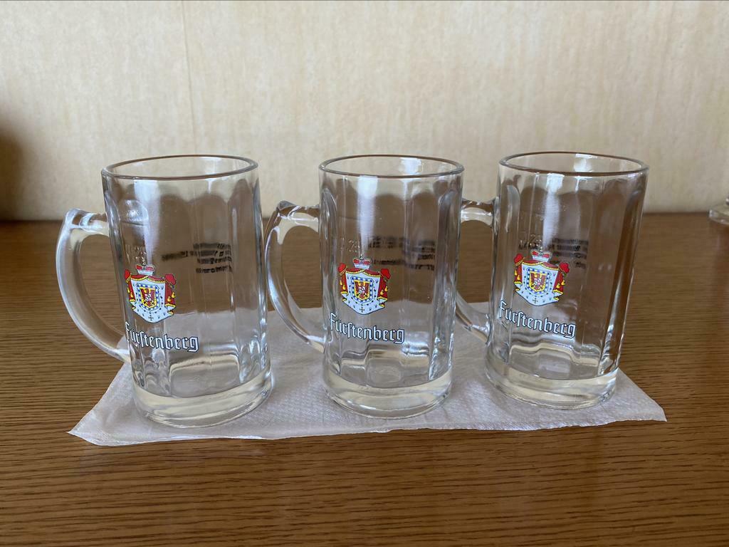 3 bierglazen 0,25l furstenberg, Enlèvement, Neuf, Verre, Verre ou Verres