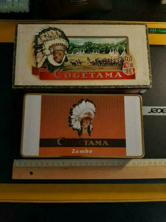 Lot de 2 grandes boîte à cigares COGETAMA, Enlèvement ou Envoi, Comme neuf