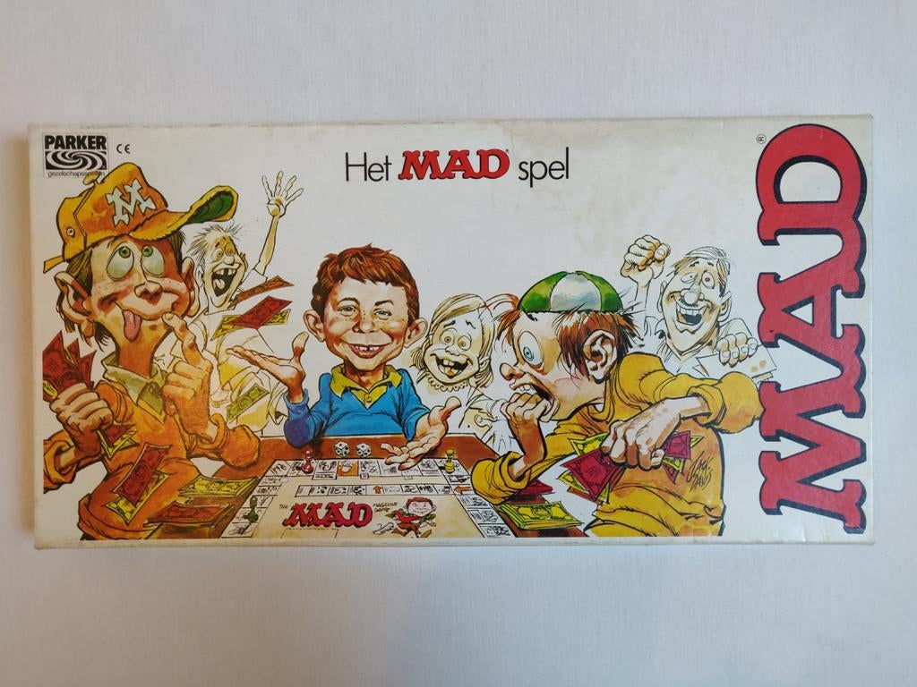 Het Mad Spel (bordspel), Hobby en Vrije tijd, Gezelschapsspellen | Bordspellen, Een of twee spelers, Ophalen, Gebruikt, Parker