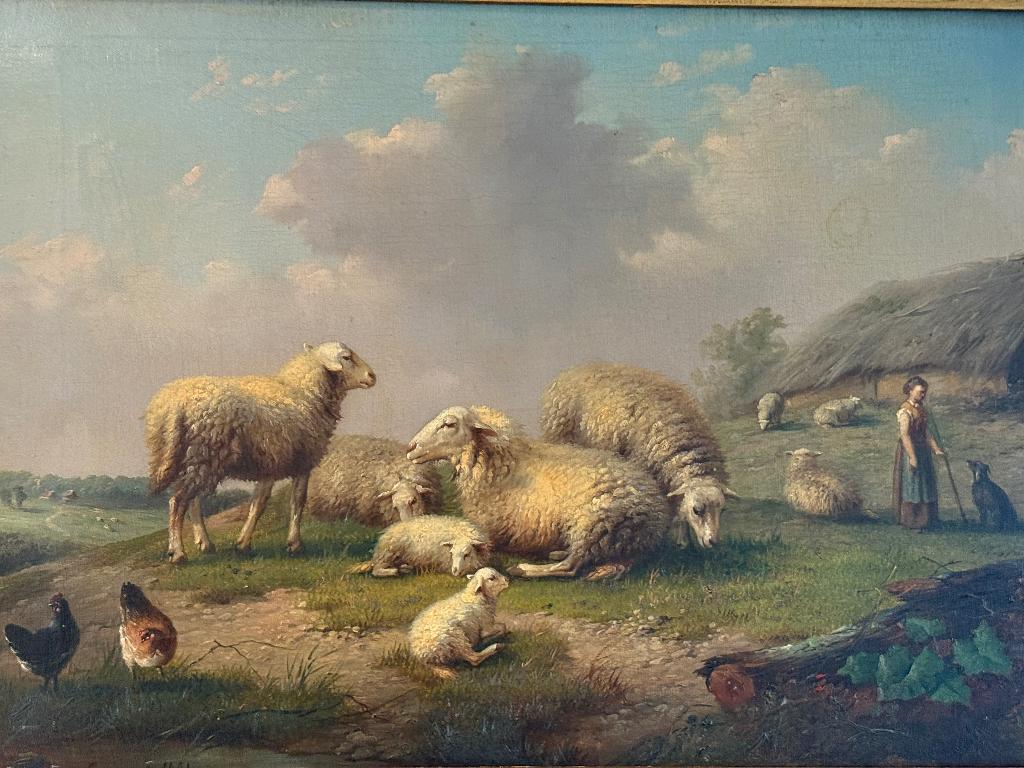 Moutons au pâturage, Antiek en Kunst, Ophalen