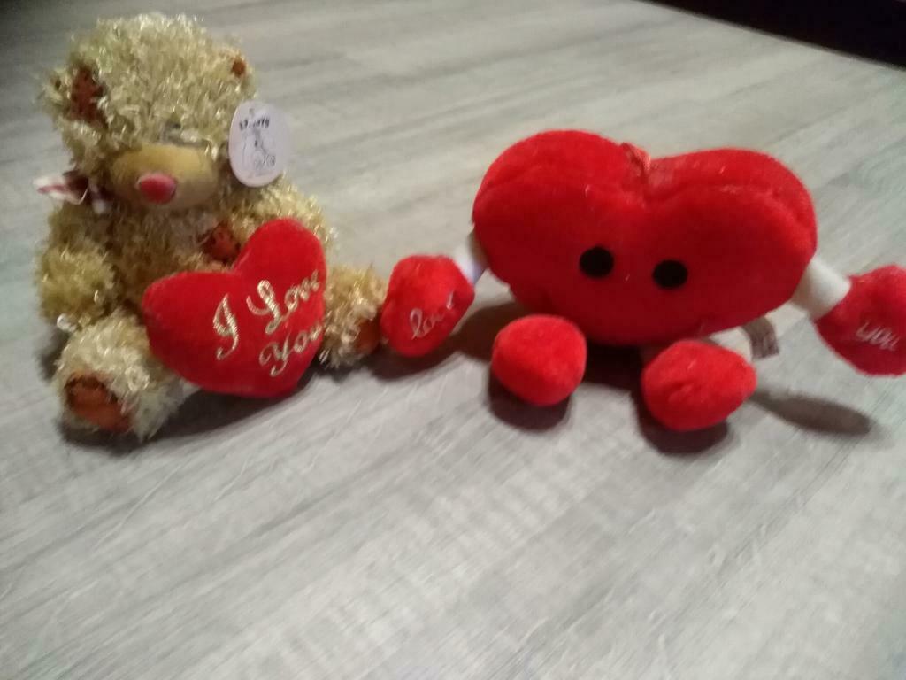 2 valentijsknuffels, Kinderen en Baby's, Speelgoed | Knuffels en Pluche, Ophalen of Verzenden