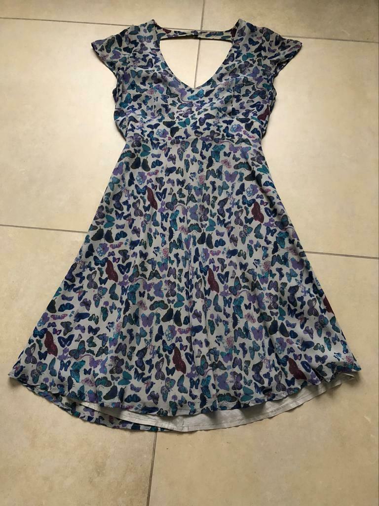 Kleedje vlinders Pauline B. Mt 4, Ophalen of Verzenden, Gedragen, Blauw, Boven de knie