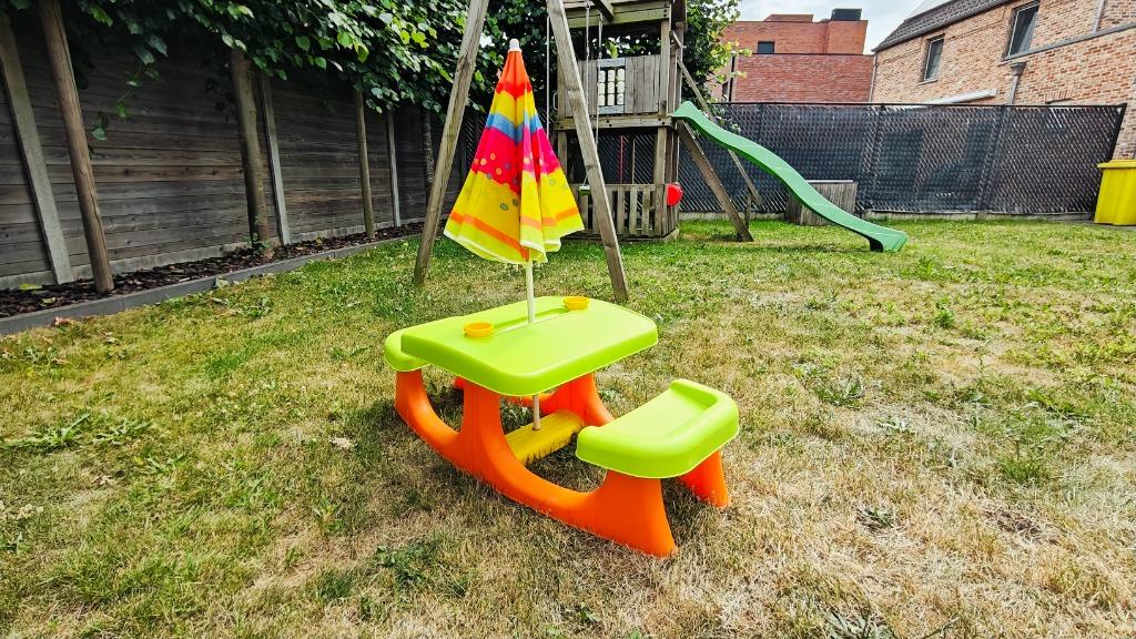 Keter Picknick tafel - Patio Center - Zo goed als nieuw!, Tuin en Terras, Overige materialen, Zo goed als nieuw, Rechthoekig, Ophalen