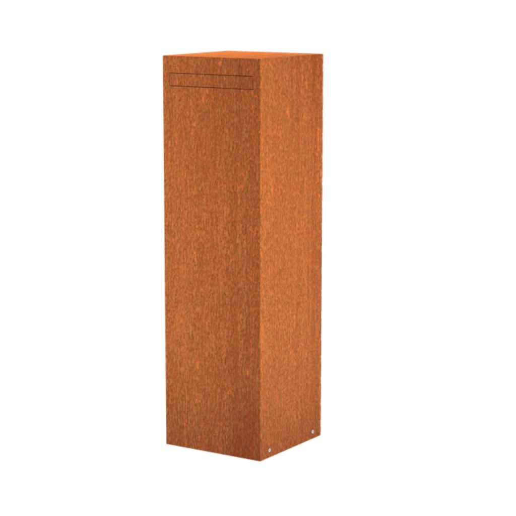boîte aux lettres en acier corten NOX, Envoi, Neuf, Fer, Sur pied