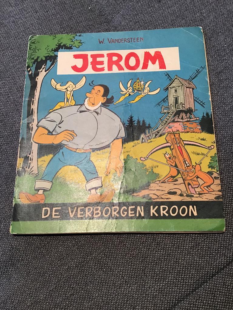 Oude strip Jerom, eerste druk, Gelezen, Willy Vandersteen, Eén stripboek, Ophalen of Verzenden