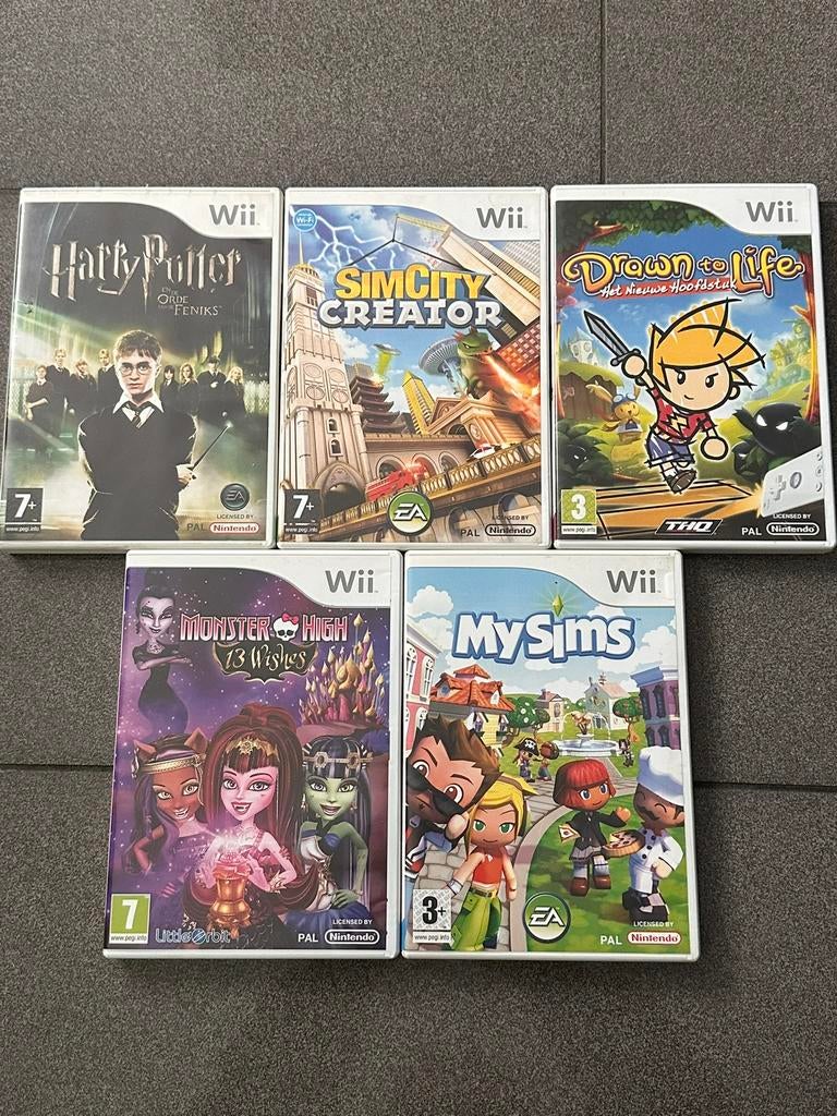 Oude Wii spellen, Enlèvement ou Envoi, Comme neuf