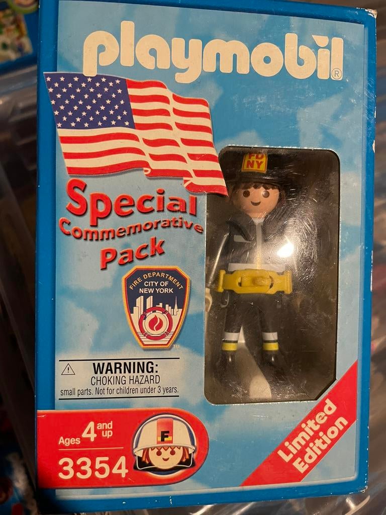 Playmobil 3355 NY pompier 9/11 édition spéciale, Enlèvement ou Envoi, Comme neuf