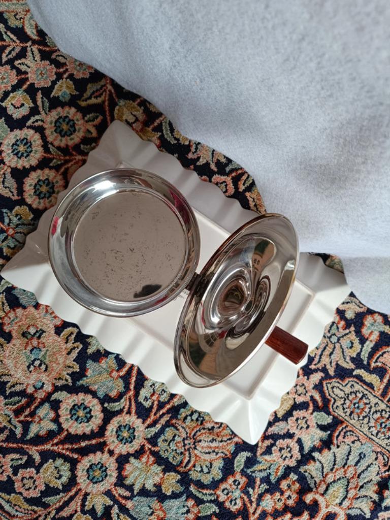 Bossi vintage Silver Silent Butler Made In Italy, Enlèvement, Argent