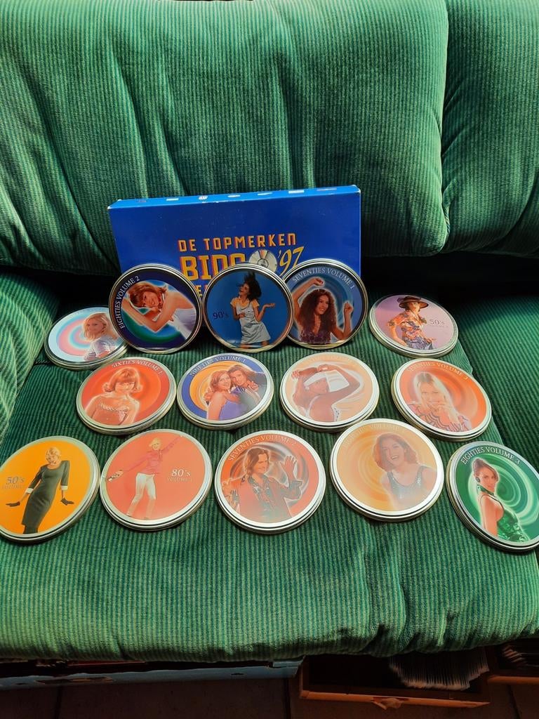 15 x CD TIN box 50's 60's 70's 80's 90's collection, Enlèvement ou Envoi, Comme neuf, Pop