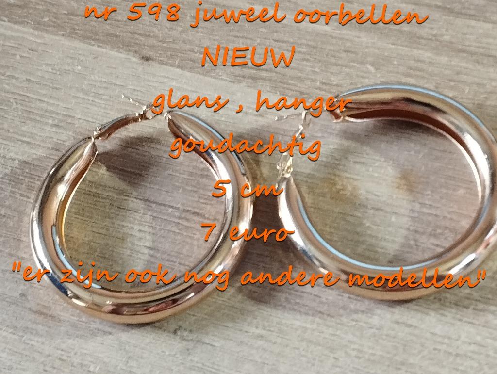 598. Juweel : oorbellen , NIEUW ,  verzending inbegrepen, Overige materialen, Hangers, Verzenden, Nieuw