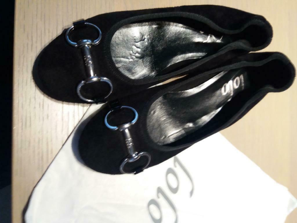 Chaussures taille 38 en parfait état LOLO en daim noir, Neuf, Enlèvement ou Envoi, LOLO, Chaussures basses