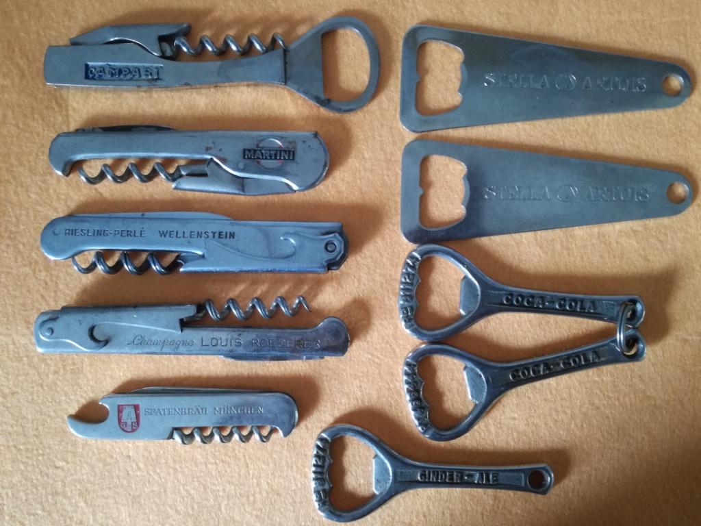 5 Décapsuleurs et 5 ouvre-bouteilles vintage Coca, Stella..., Verzamelen, Merken en Reclamevoorwerpen, Ophalen of Verzenden, Gebruikt