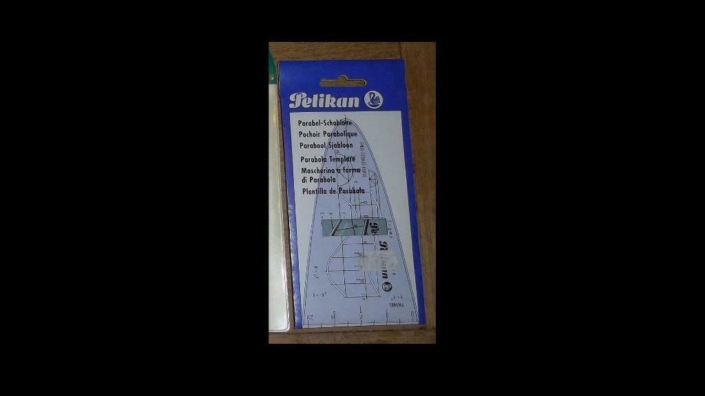 Gabarit parabolique - Pelikan - sans rayures, Articles professionnels, Enlèvement ou Envoi, Neuf, dans son emballage