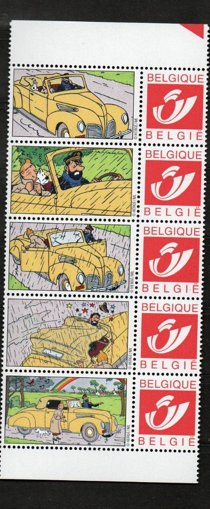 Duostamps Tintin / Kuifje, Timbres & Monnaies, Timbres | Europe | Belgique, Enlèvement