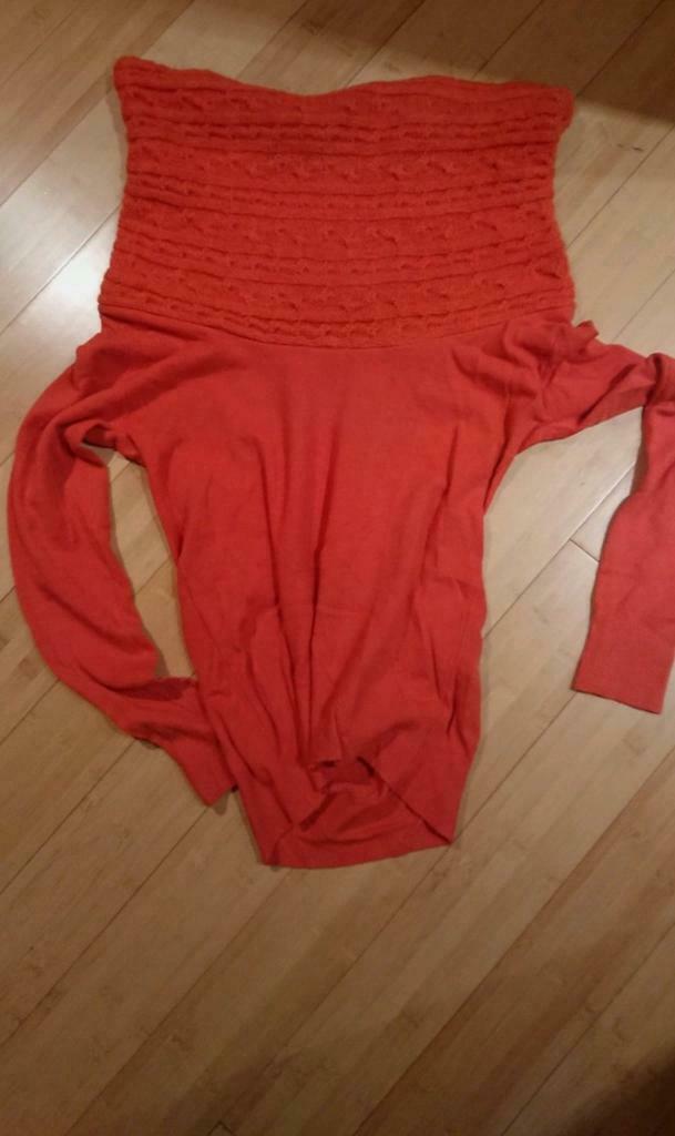Pull col géant orange vif 15% mohair, Vêtements | Femmes, Enlèvement ou Envoi, Neuf, Orange