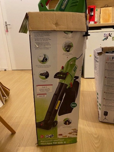 Aspirateur - souffleur de feuilles, Jardin & Terrasse, Électrique, Porté à la main, Enlèvement, Utilisé