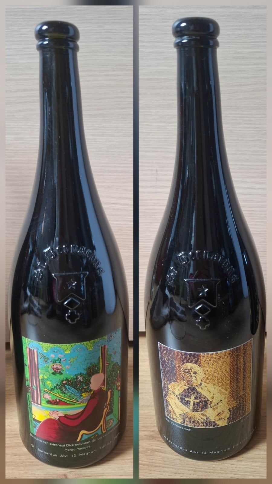 2x lege magnumfles Sint-Bernardus abt 12 1,5 liter, Verzamelen, Ophalen, Zo goed als nieuw, Flesje(s)
