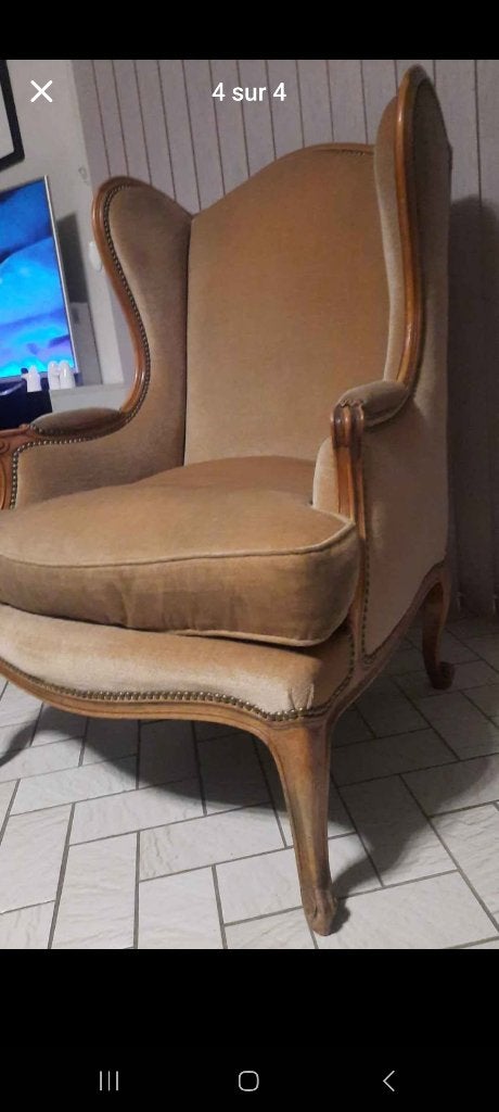 Fauteuil Louis XV Bergère, Antiek en Kunst, Antiek | Meubels | Stoelen en Sofa's, Ophalen