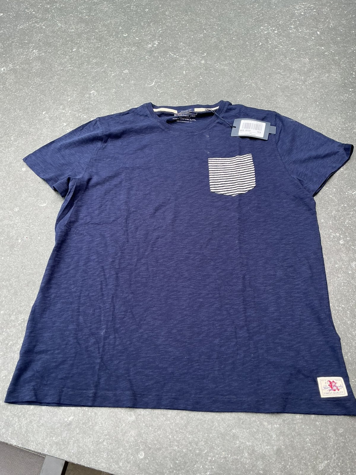 Marineblauwe t shirt Riversoods maat XXL ( nieuw), Ophalen of Verzenden, Nieuw, Overige maten, Blauw