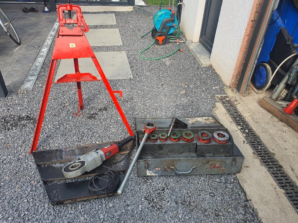 Ridgid 690 prof. set.draadsnijmachine met hand Manuele tafel, Ophalen