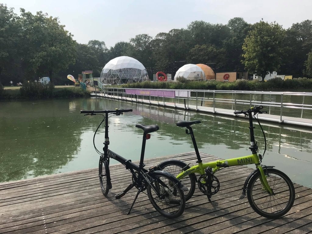 MINI Folding Bike / MINI Plooifiets – Origineel MINI Design, Vélos & Vélomoteurs, Autres marques, Vitesses, Frein sur jante, Comme neuf