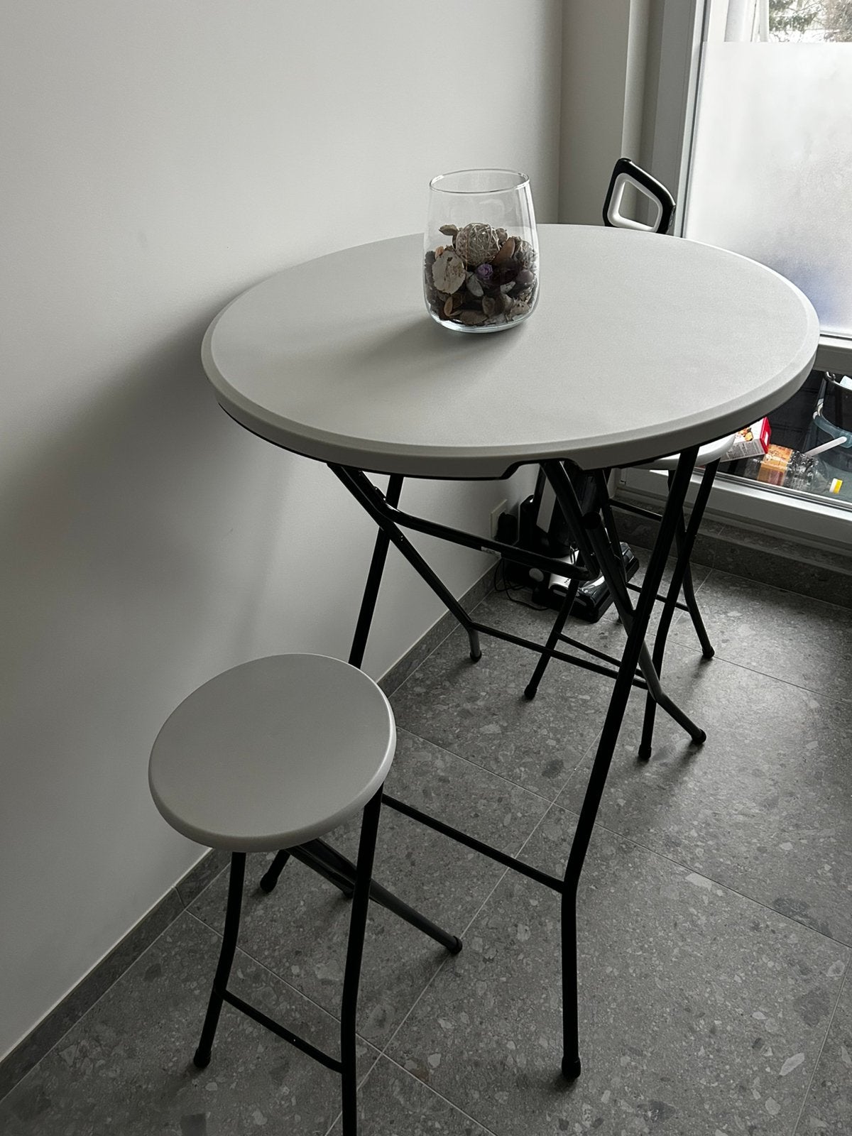 Table haute + 2 chaises, Enlèvement ou Envoi, Comme neuf