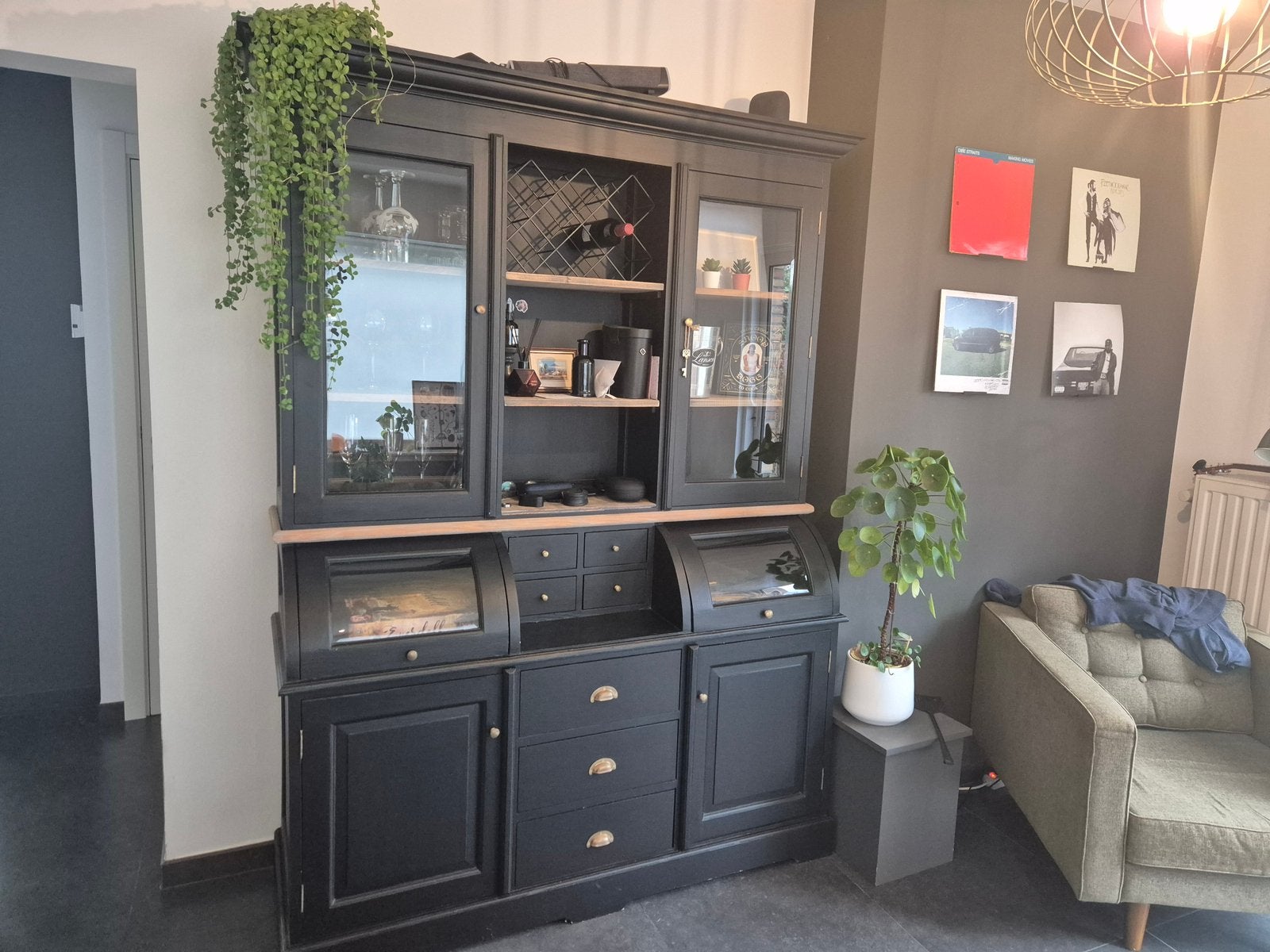 Buffetkast te koop, Huis en Inrichting, Kasten | Buffetkasten, Ophalen, Zo goed als nieuw, Glas