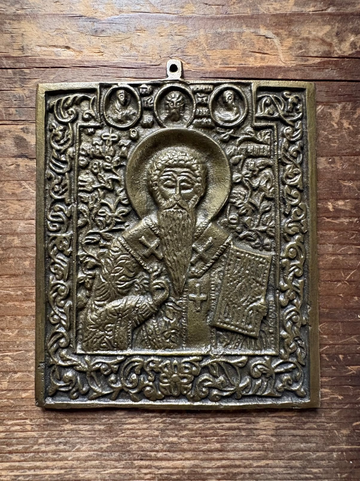 Bronze religieux Orthodoxe superbe antiquité, Antiquités & Art, Enlèvement ou Envoi