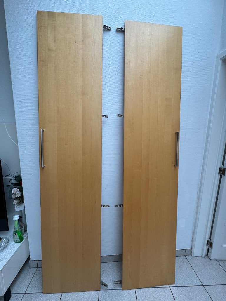 Deuren van Ikea pax kast, 200 cm of meer, Eikenhout, Zo goed als nieuw, Minder dan 25 cm