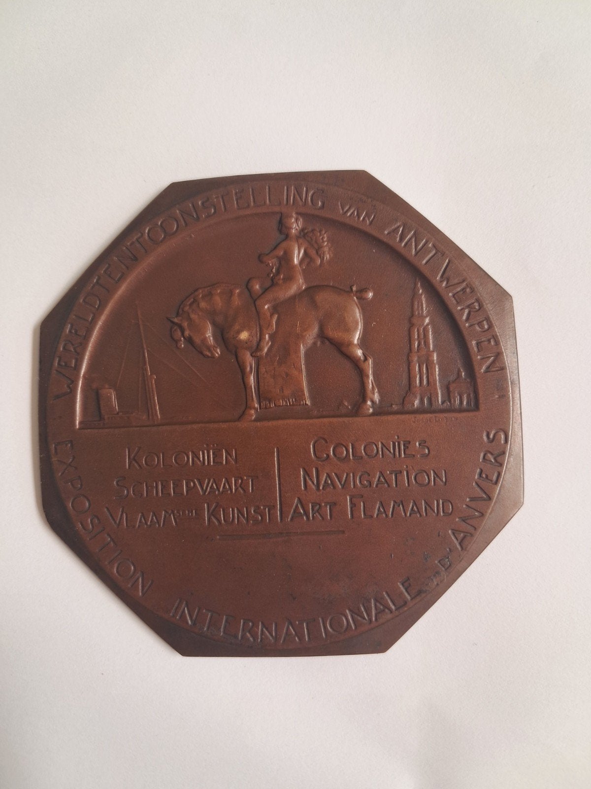bronzen medaille, Ophalen of Verzenden, Brons
