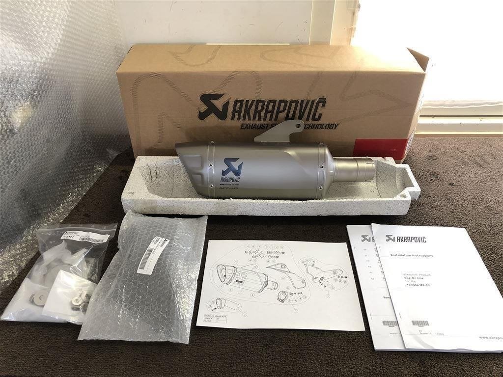 Akrapovic uitlaat demper Yamaha MT-10 MT10 FZ-10 RN78 22-23, Motoren, Verzenden, Nieuw