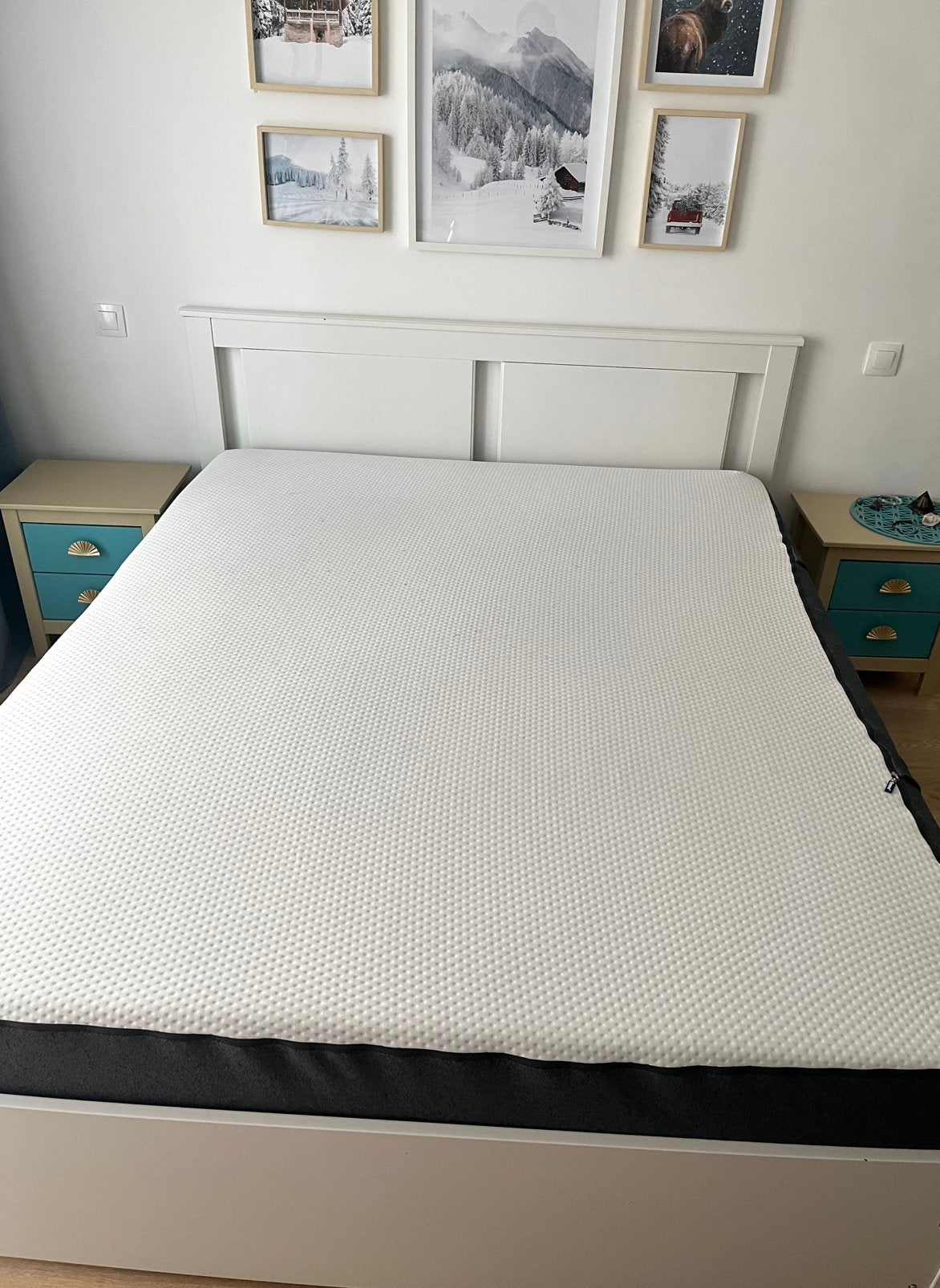 Lit 160x200 Ikea + sommier à lattes + matelas Emma mousse, Enlèvement, Comme neuf, 200 cm