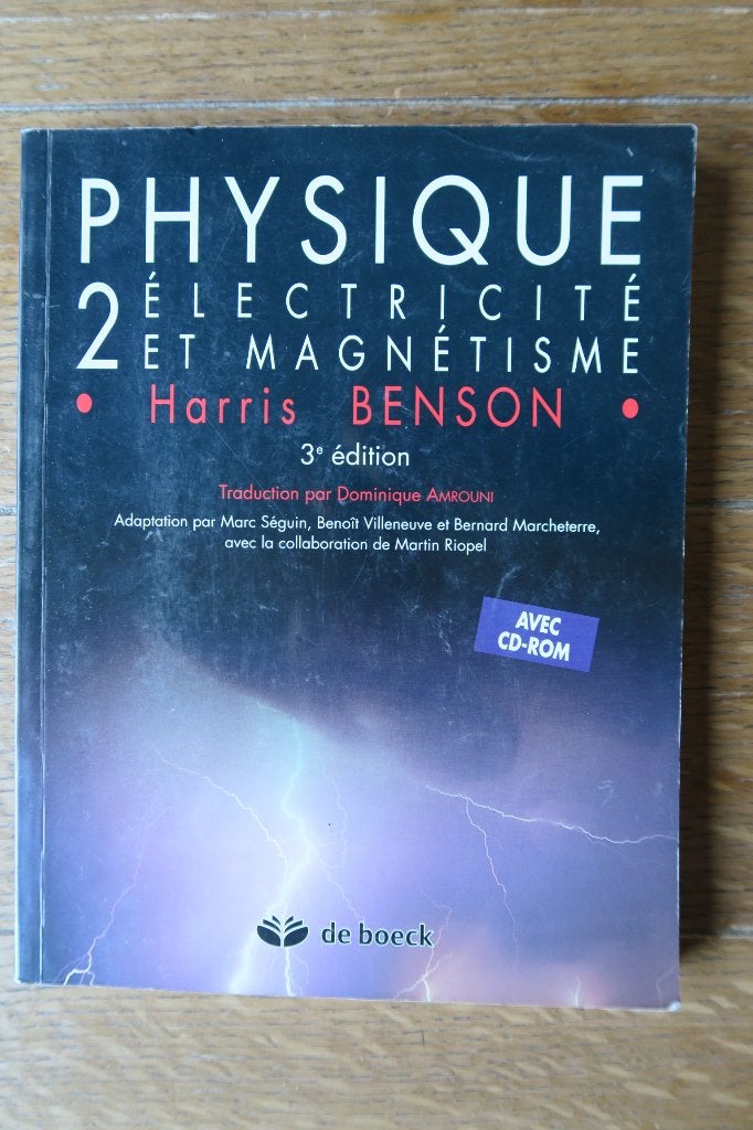 Livre "Physique 2. Electricité et magnétisme" pour étudiant, Enlèvement, Comme neuf, Benson