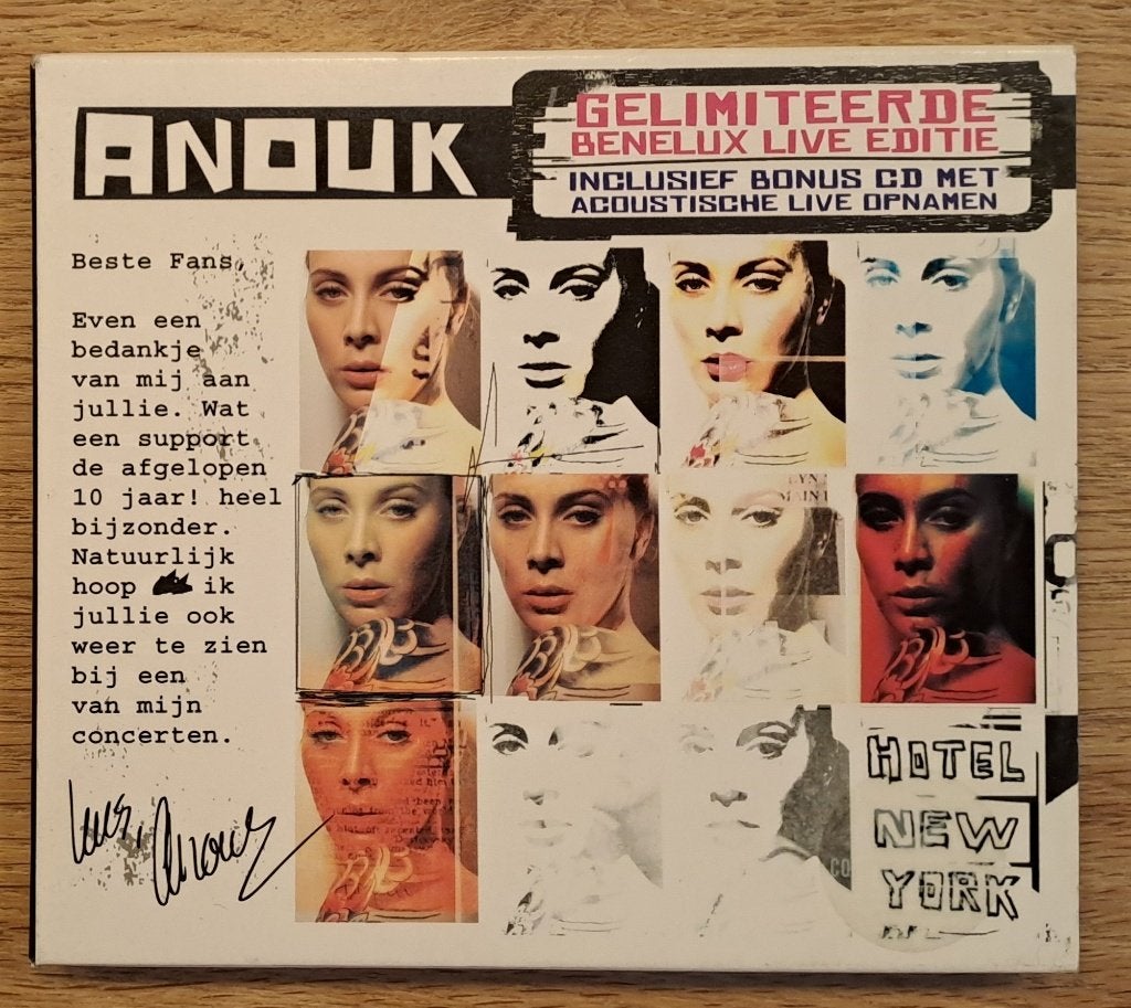 Anouk – Hotel New York (gelimiteerde Benelux live editie), CD & DVD, CD | Rock, Pop rock, Enlèvement ou Envoi, Comme neuf, Coffret