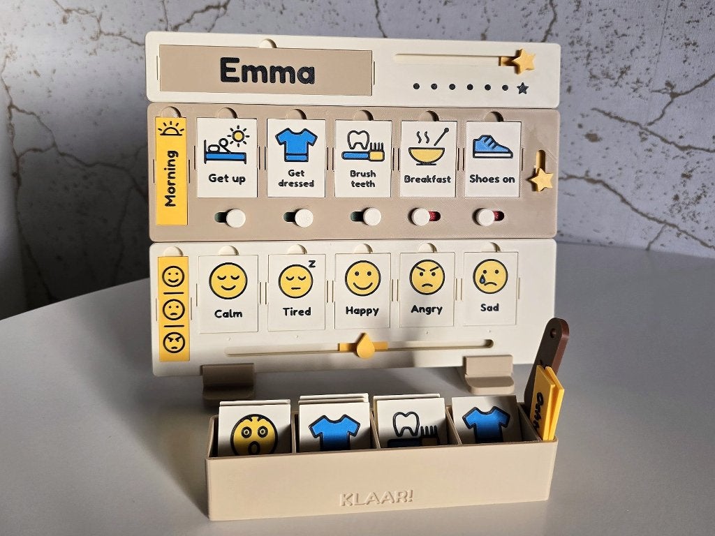 Routinebord kind met naam – autisme ADHD, Ophalen of Verzenden, Nieuw, Ontdekken
